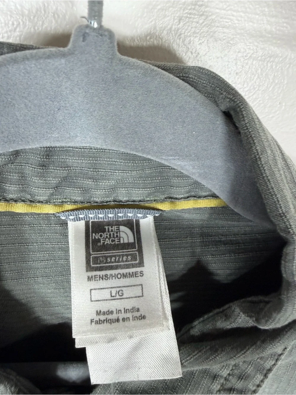 The North Face 45/7 Series Snap Shirt Mens Large Gray Western Hiking Outdoor